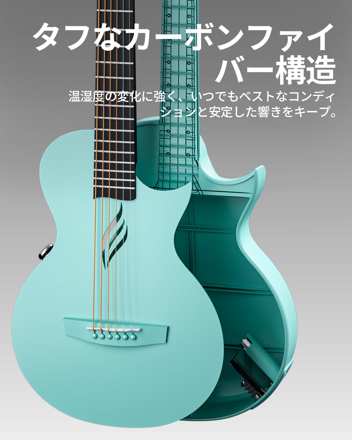 Amazon.co.jp: Enya Nova Go SP1 Acoustic | Electric Guitar - Carbon